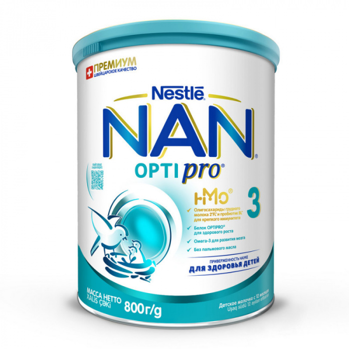 картинка NAN 3, СМЕСЬ сухая мол., с 12 мес. (800 г) от магазина Радуга детства