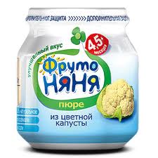 картинка ФРУТОНЯНЯ, ПЮРЕ цветная капуста (80 г)  от магазина Радуга детства