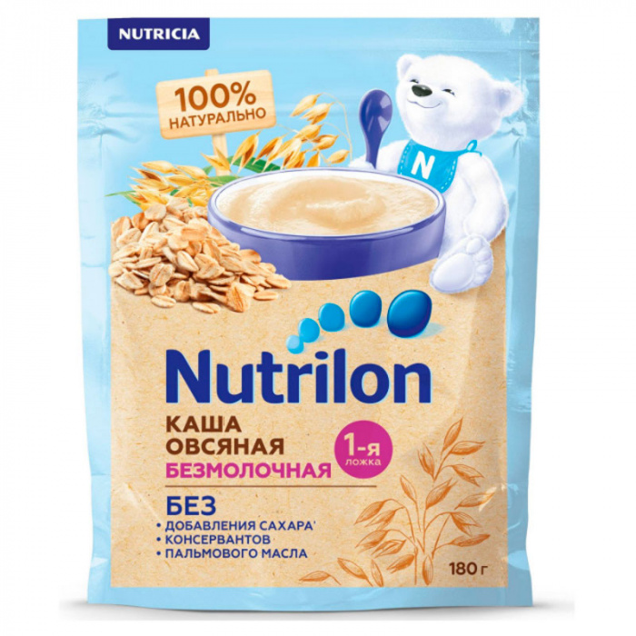 картинка NUTRILON, КАША б/м овсяная, (180 г) от магазина Радуга детства