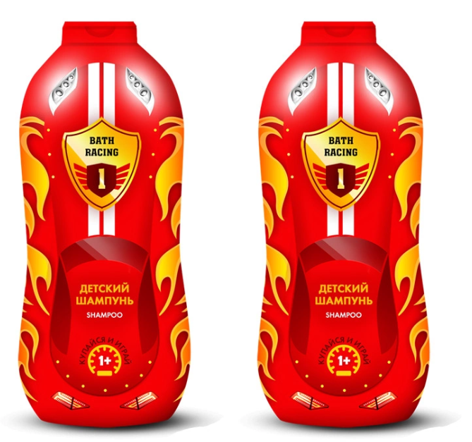 картинка RACING, ШАМПУНЬ с кондиционером 2 в 1 (300 мл) от магазина Радуга детства