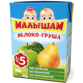 картинка ФРУТОНЯНЯ МАЛЫШАМ, НЕКТАР яблоко-груша (200 мл) от магазина Радуга детства