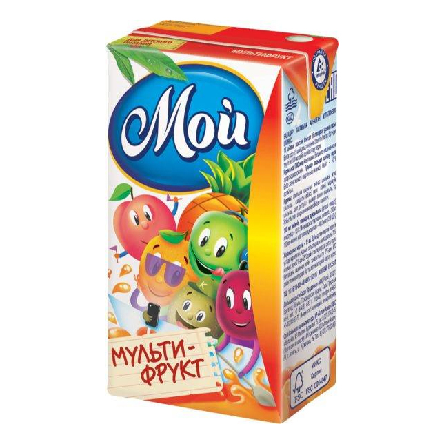 картинка МОЙ, НЕКТАР мультифрукт (125 мл) от магазина Радуга детства