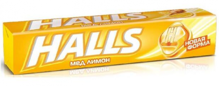 картинка HALLS, ЛЕДЕНЦЫ "Мёд и лимон" 25 гр от магазина Радуга детства