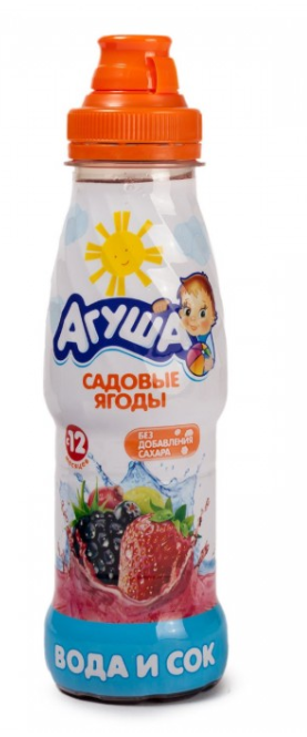 картинка АГУША, ВОДА и сок "Садовые ягоды" (300 мл) от магазина Радуга детства