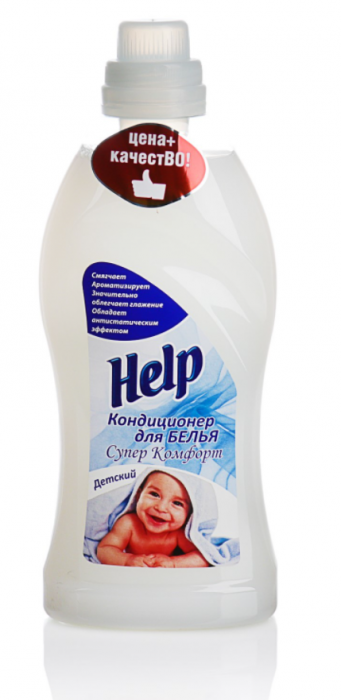 картинка HELP, КОНДИЦИОНЕР для детского белья (750 г)  от магазина Радуга детства