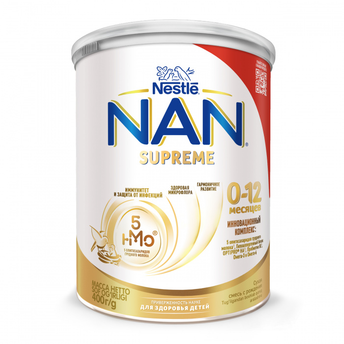 картинка NAN 0-12, СМЕСЬ сухая мол.  SUPREME (400 г) от магазина Радуга детства