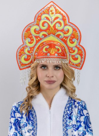 картинка БАТИК, КОКОШНИК "Русская красавица" красн от магазина Радуга детства