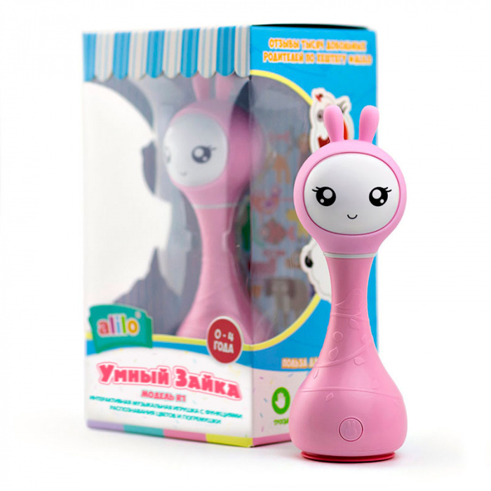 картинка ALILO, ИГРУШКА муз. "Умный зайка" R1 роз. от магазина Радуга детства