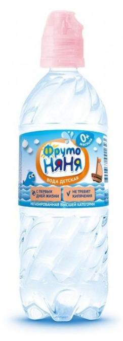 картинка ФРУТОНЯНЯ, ВОДА "Детская" 0+ (0,33 л) от магазина Радуга детства