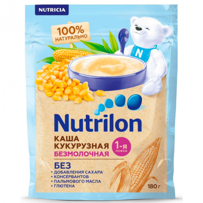 картинка NUTRILON, КАША б/м кукурузная, (180 г) от магазина Радуга детства