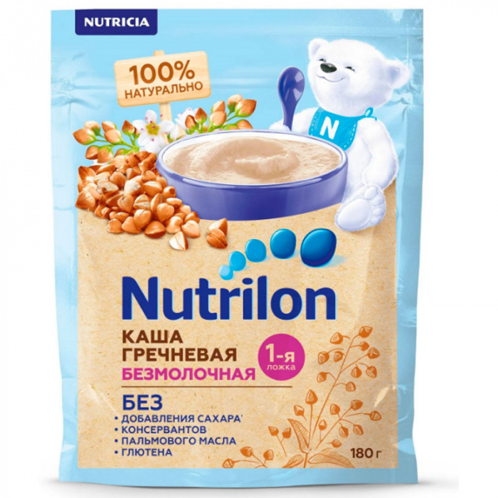 картинка NUTRILON, КАША б/м гречневая, (180 г) от магазина Радуга детства