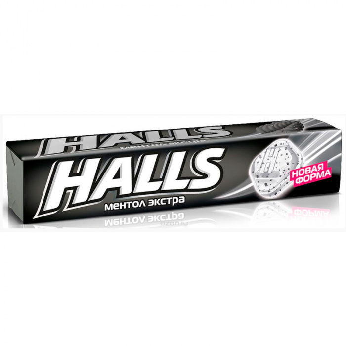 картинка HALLS, ЛЕДЕНЦЫ "Ментол экстра" 25 гр от магазина Радуга детства