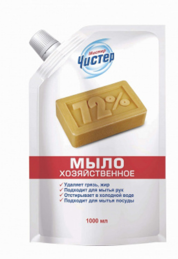 картинка МИСТЕР ЧИСТЕР, МЫЛО жидкое хозяйственное 1000 мл (ДПак) от магазина Радуга детства