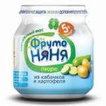 картинка ФРУТОНЯНЯ, ПЮРЕ кабачок-брокколи (110 г) от магазина Радуга детства