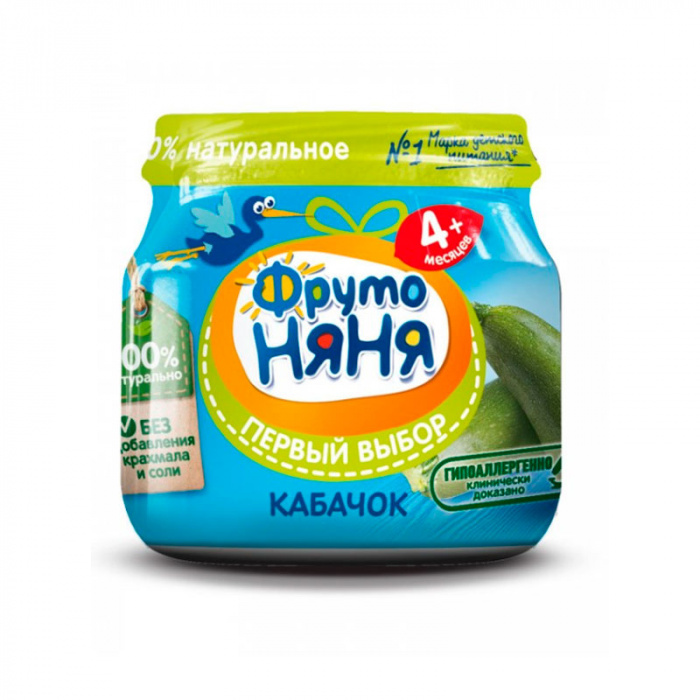 картинка ФРУТОНЯНЯ, ПЮРЕ кабачок (80 г) от магазина Радуга детства