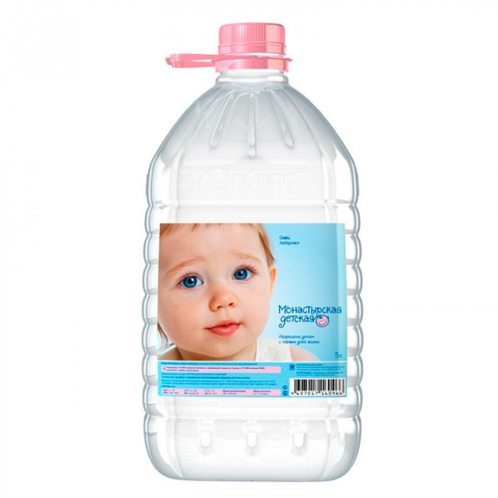 картинка МОНАСТЫРСКАЯ, ВОДА "Детская" (5 л) от магазина Радуга детства