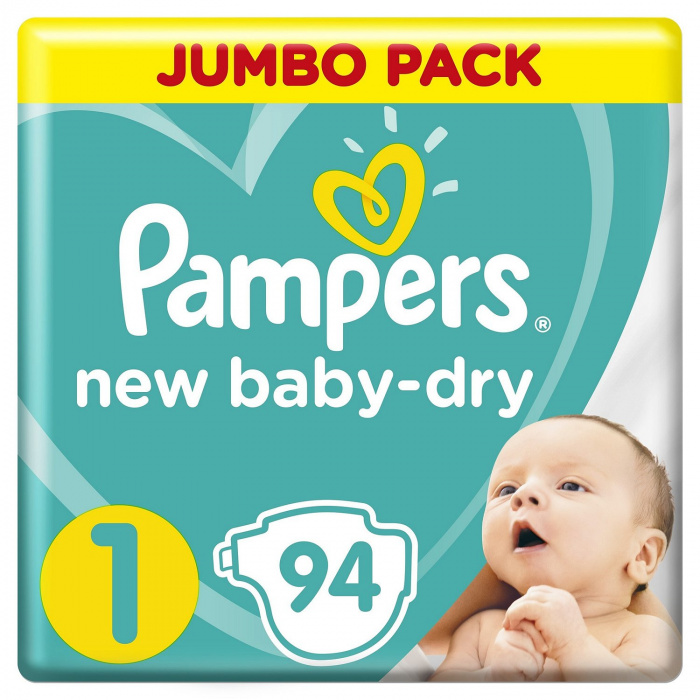картинка PAMPERS NEWBABY, ПОДГУЗНИКИ Newborn (2-5 кг) (94 шт.) от магазина Радуга детства