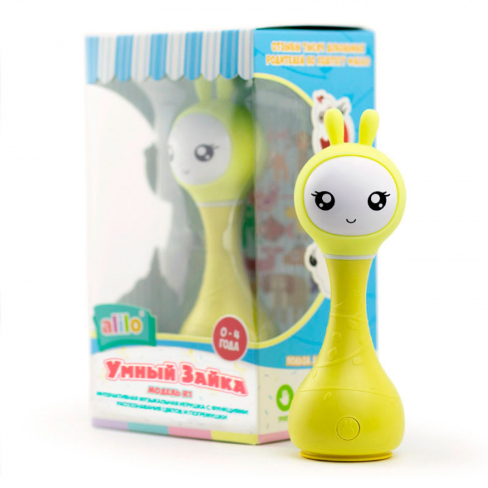 картинка ALILO, ИГРУШКА муз. "Умный зайка" R1 желт. от магазина Радуга детства