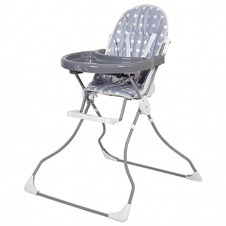 картинка POLINI Kids, СТУЛ для кормления, мод.152 "Звезды" серый-белый, АКЦИЯ от магазина Радуга детства