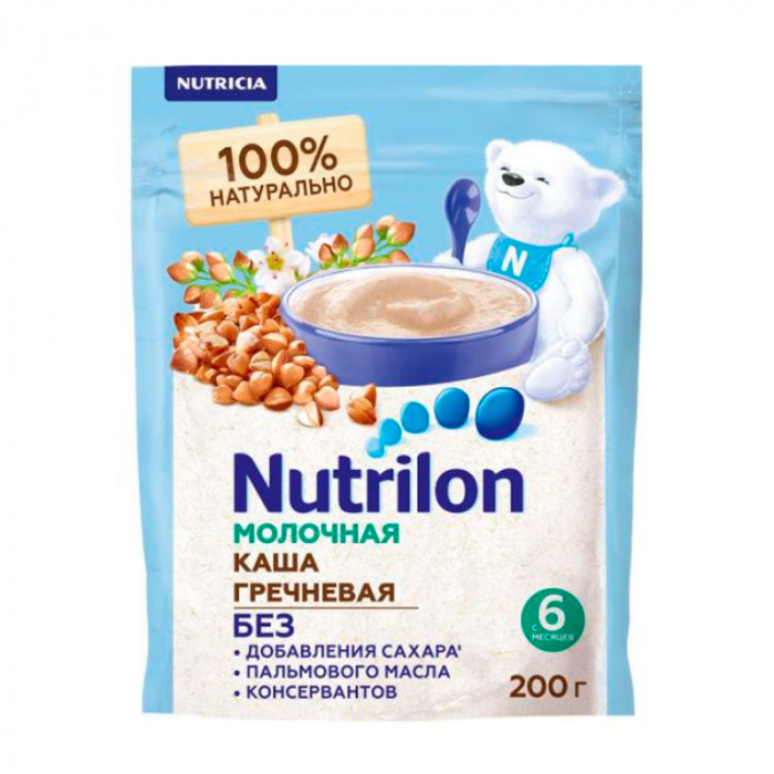 картинка NUTRILON, КАША мол. гречневая с 6 мес (200г) от магазина Радуга детства