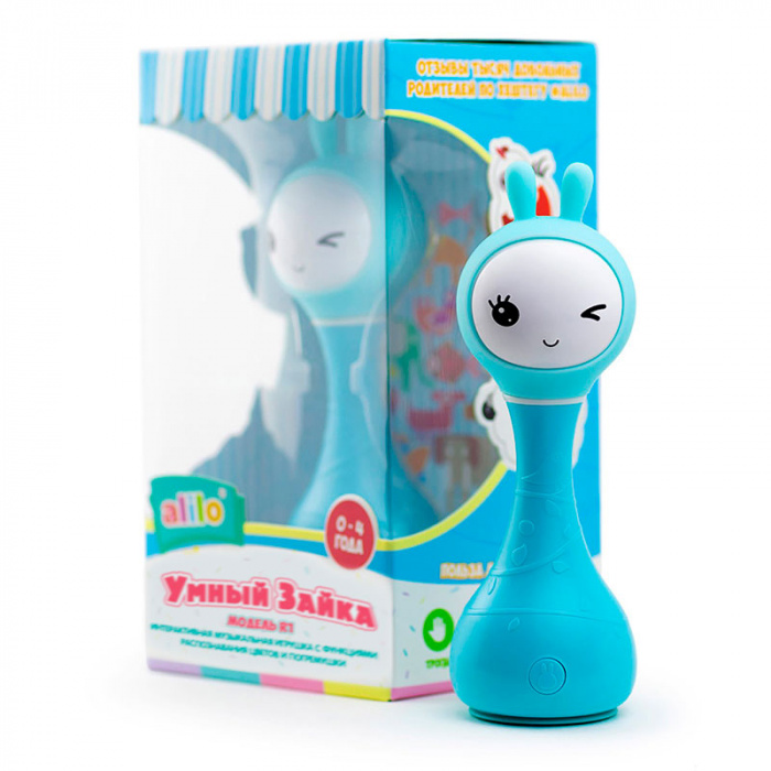 картинка ALILO, ИГРУШКА муз. "Умный зайка" R1 син. от магазина Радуга детства
