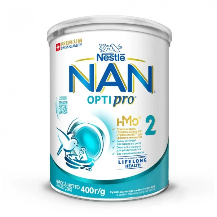 картинка NAN 2, СМЕСЬ сухая мол., с 6 мес. (400 г) от магазина Радуга детства