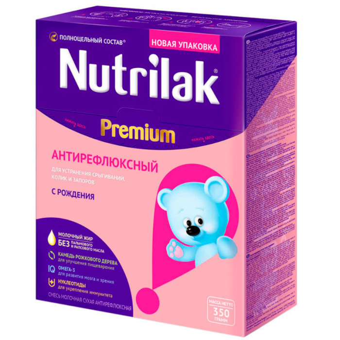 картинка NUTRILAK АНТИРЕФЛЮКСНЫЙ, СМЕСЬ сухая мол., с рожд. (350 г) от магазина Радуга детства