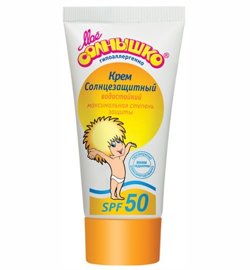 картинка МОЕ СОЛНЫШКО, КРЕМ солнцезащ. SPF 50, (55 мл) от магазина Радуга детства